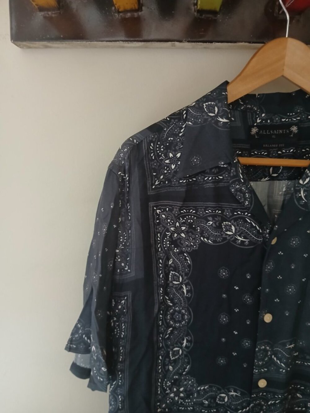 AllSaints Tikal Relaxed Fit Bandana Print Shirt8 - Picture 3 of 9